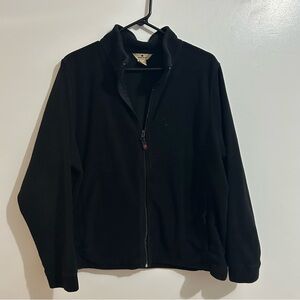 Women’s Woolrich Fleece Black Zip-Up Sweater/Jacket Size XL